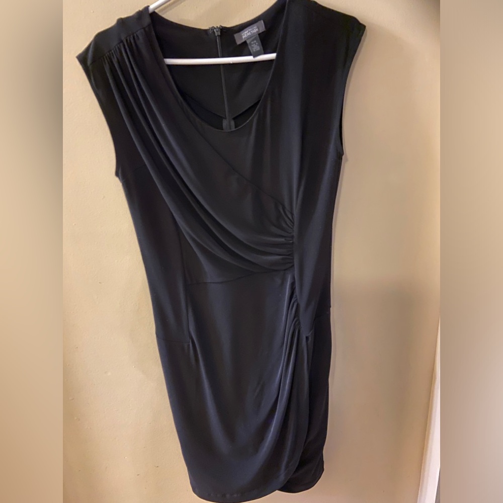 Kenneth Cole black sleeveless ruched dress - size medium